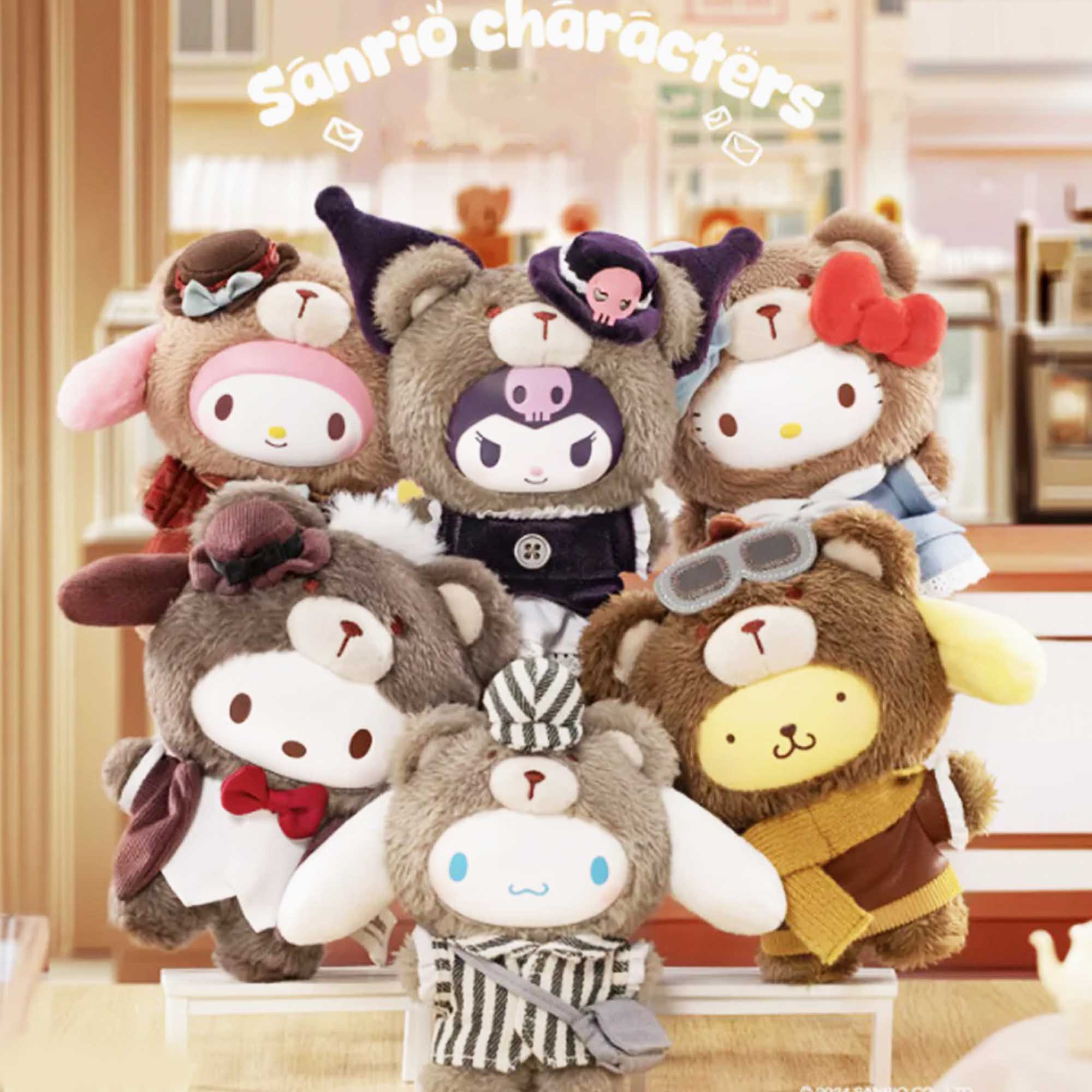 عروسک شانسی بلایند باکس کاراکتر سانریو کرومی همراه آویز و برچسب